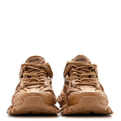Balenciaga Rubber Mesh Monocolor Clear Sole Womens Track.2 Open Sneakers 40 Light Brown 3 of 10