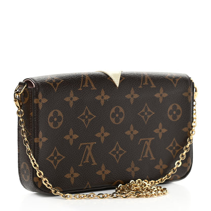 Louis Vuitton Monogram Lovely Birds Pochette Felicie Chain Wallet 4 of 13