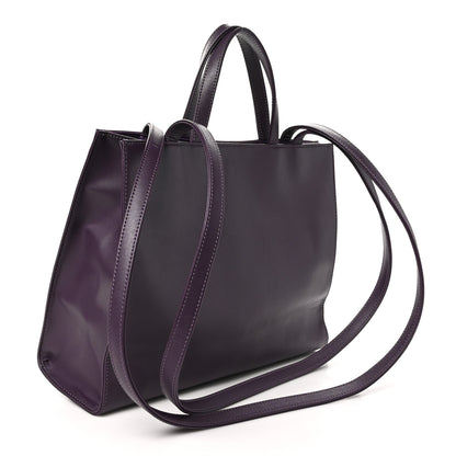 Telfar Vegan Leather Medium Shopping Bag Eggplant 3 of 9