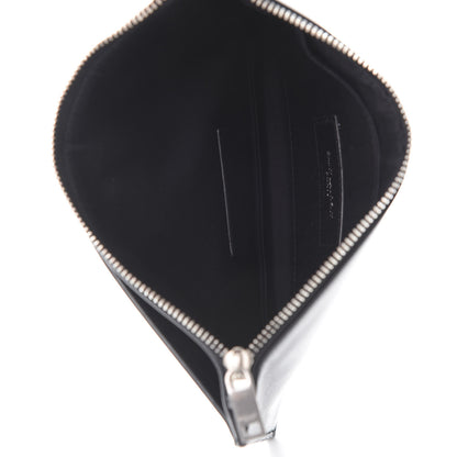 Saint Laurent Smooth Calfskin Monogram Zip Bill Pouch Black 5 of 8