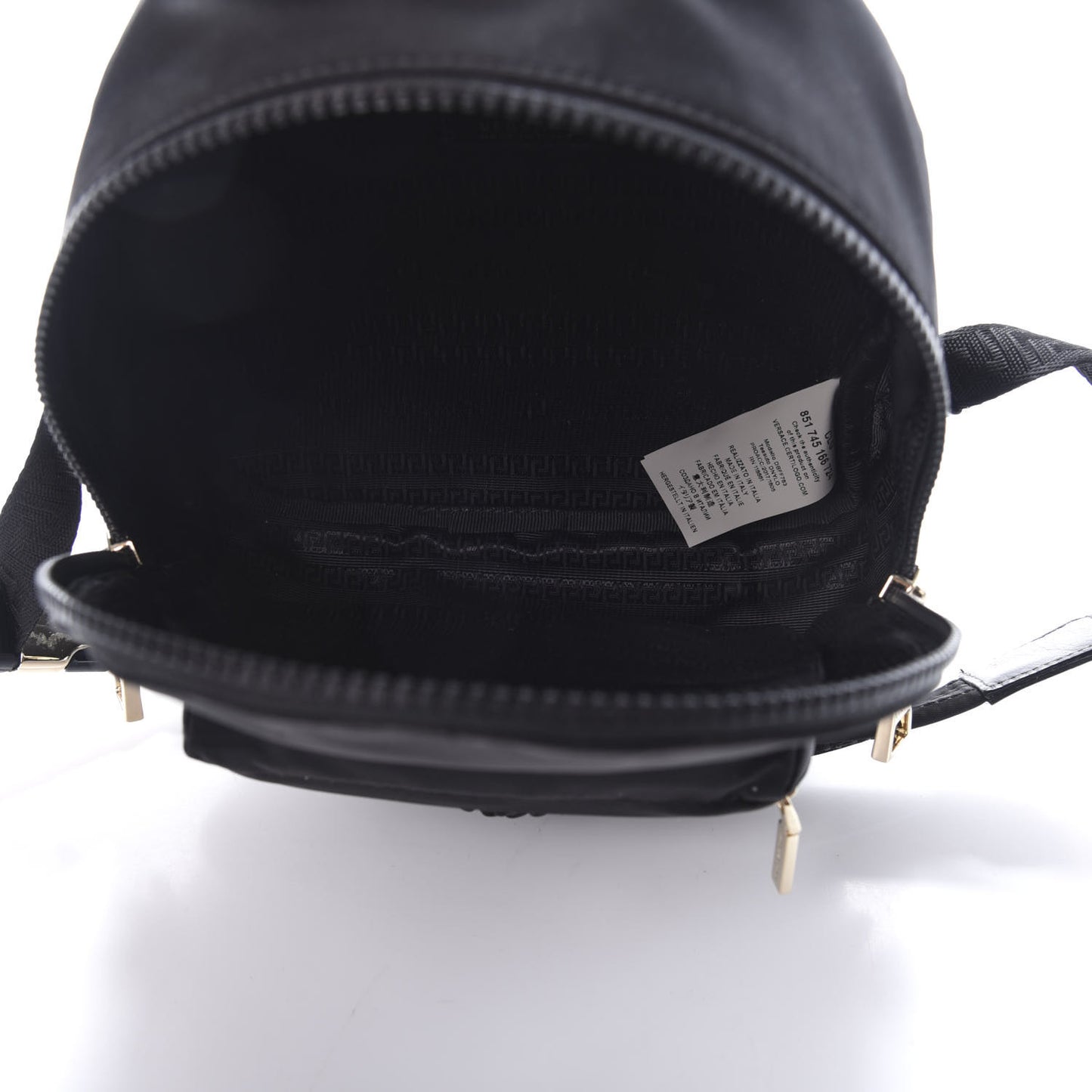 Nylon Mini Palazzo Backpack Black
