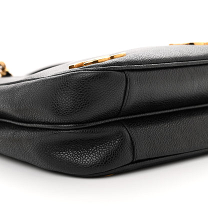 Chanel Caviar CC Shoulder Bag Black 9 of 10