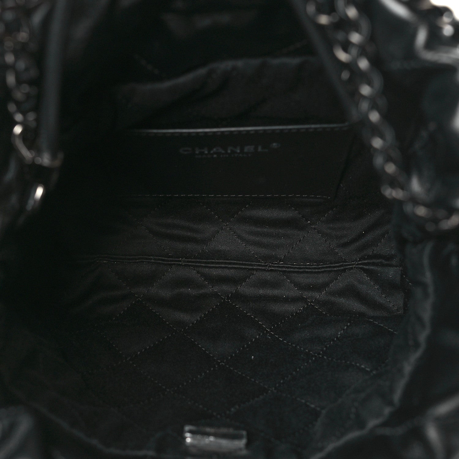 Chanel Shiny Calfskin Quilted Mini Chanel 22 So Black 5 of 11