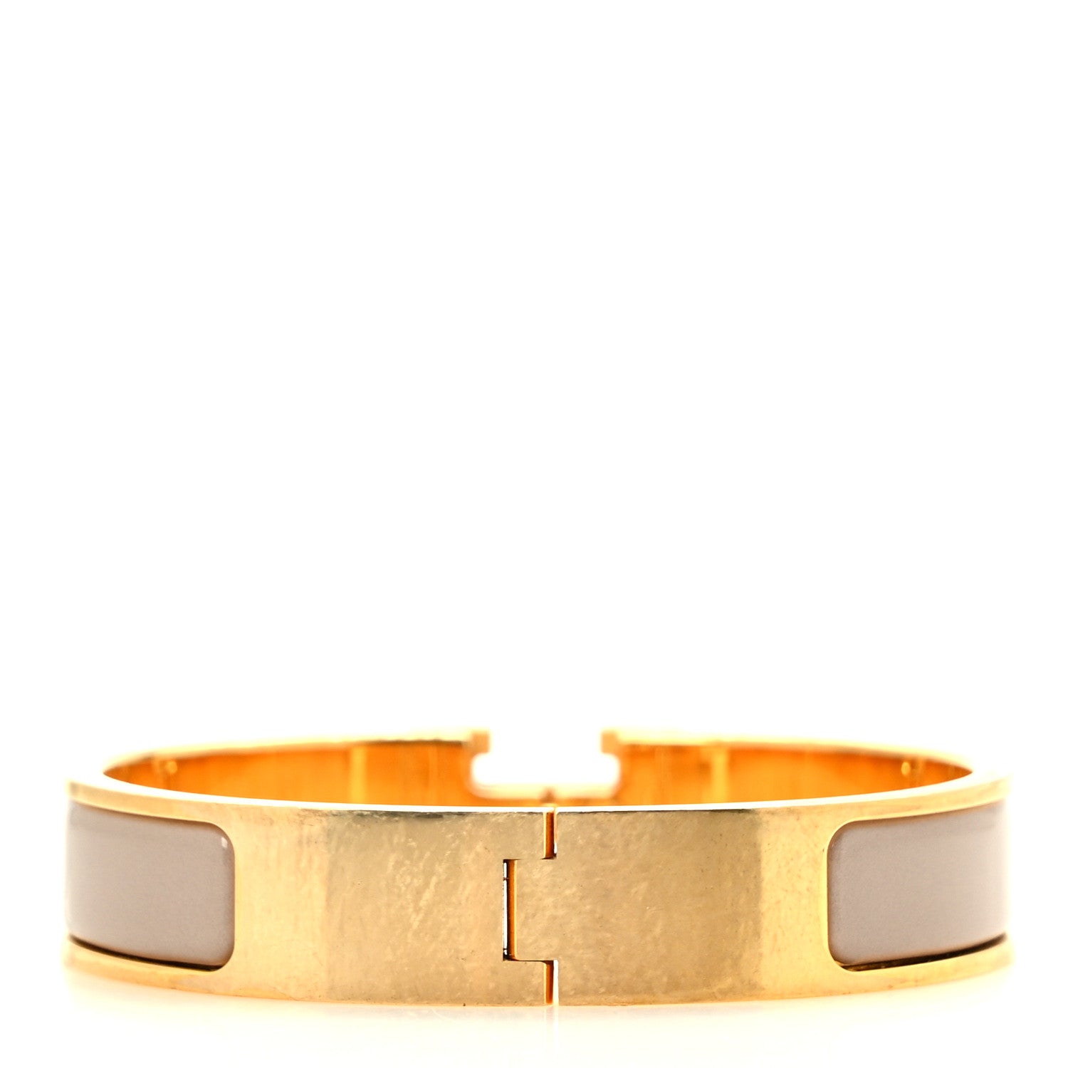 Hermes Enamel Narrow Clic Clac H Bracelet PM Marron Glace 3 of 5