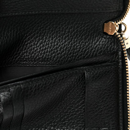 Gucci Pebbled Calfskin Medium Soho Zip Around Wallet Black 8 of 10