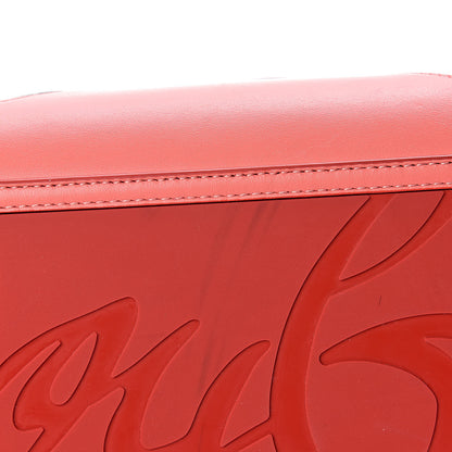 Christian Louboutin Calfskin PVC Love Spikes East West Cabata Tote Red 13 of 19
