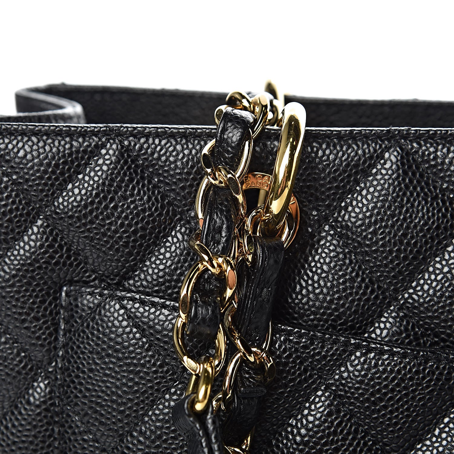 Chanel Caviar Quilted Grand Shopping Tote GST Black 15 of 19