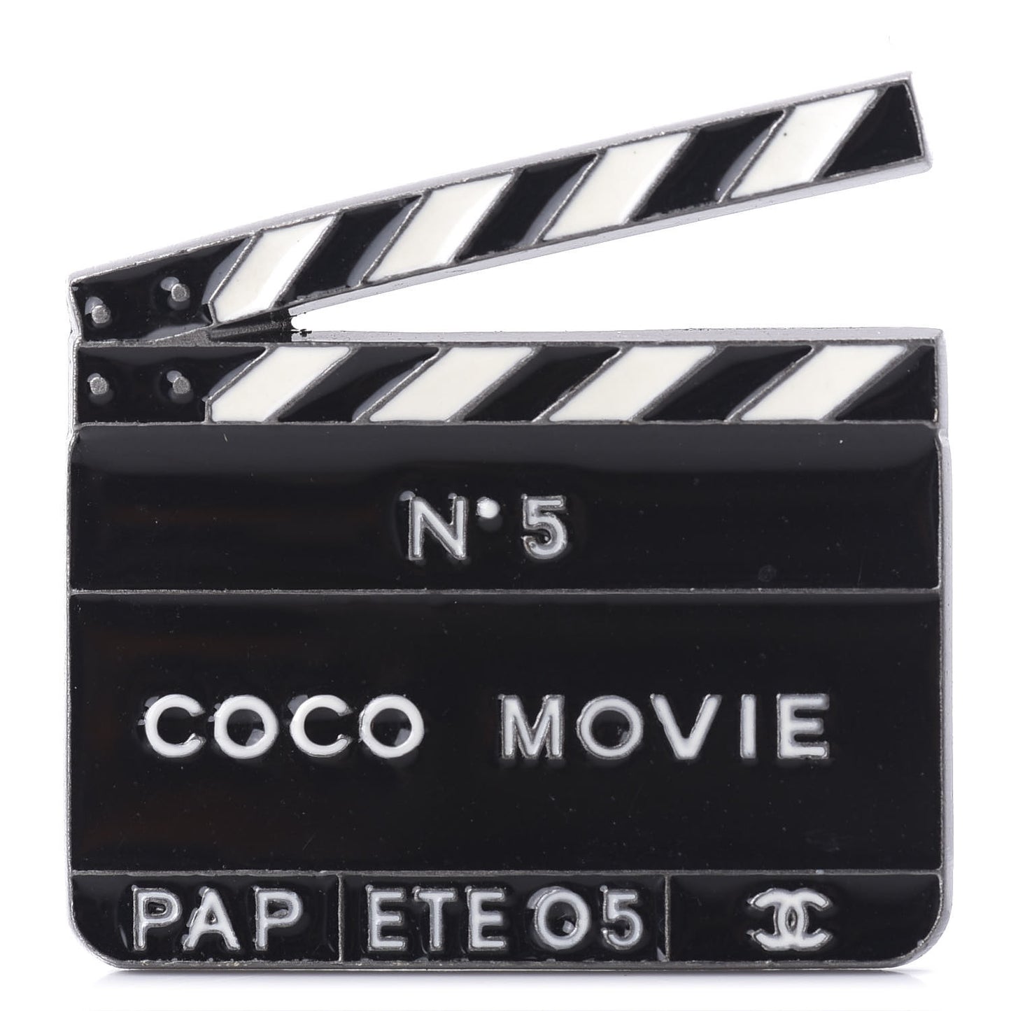 Metal Resin Coco Movie Brooch Black