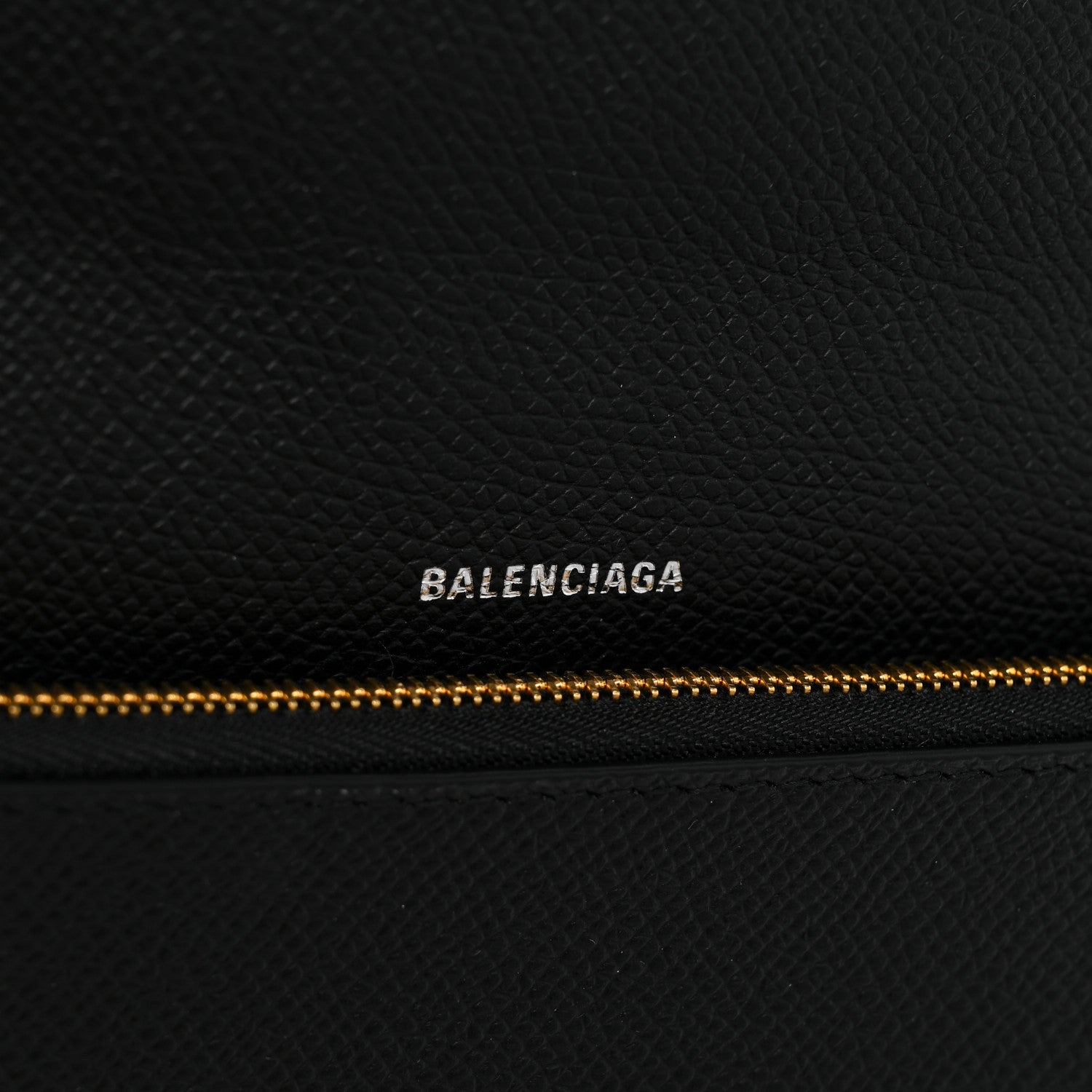 Balenciaga Grained Calfskin BB Thin Money Wallet Black 7 of 14