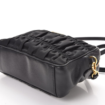 Prada Tessuto Nylon Calf Gaufre Camera Crossbody Nero Black 10 of 12