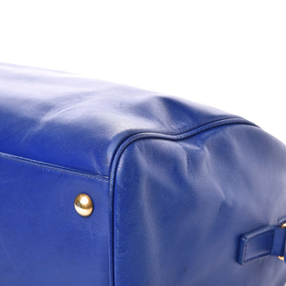 Saint Laurent Calfskin Classic Duffle 6 Blue 10 of 13