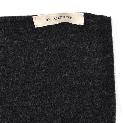 Burberry Wool Stripe Scarf Grey 5 of 5