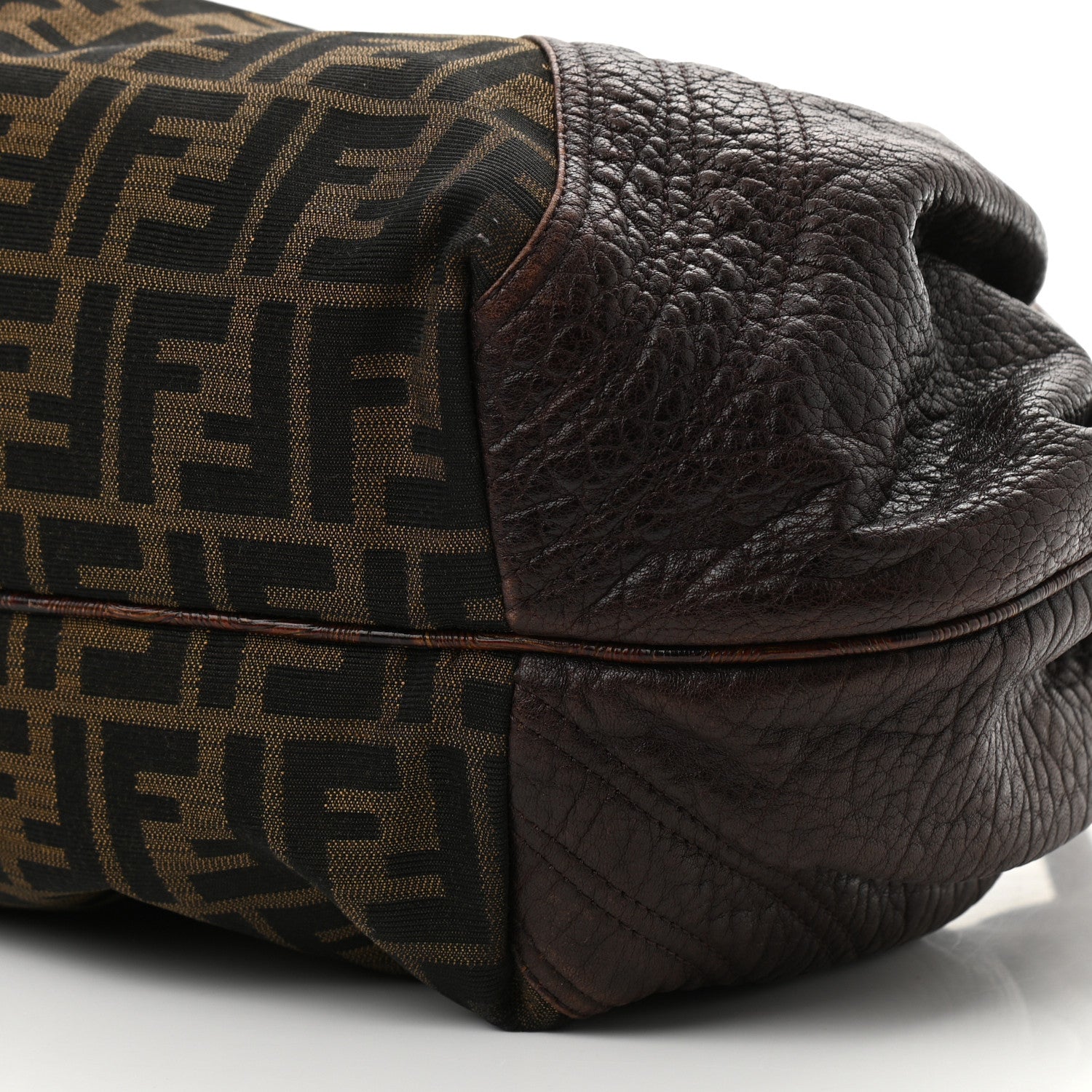 Fendi Zucca Nappa Nuvolata Vitello Tortuga Spy Tobacco Moro 11 of 11