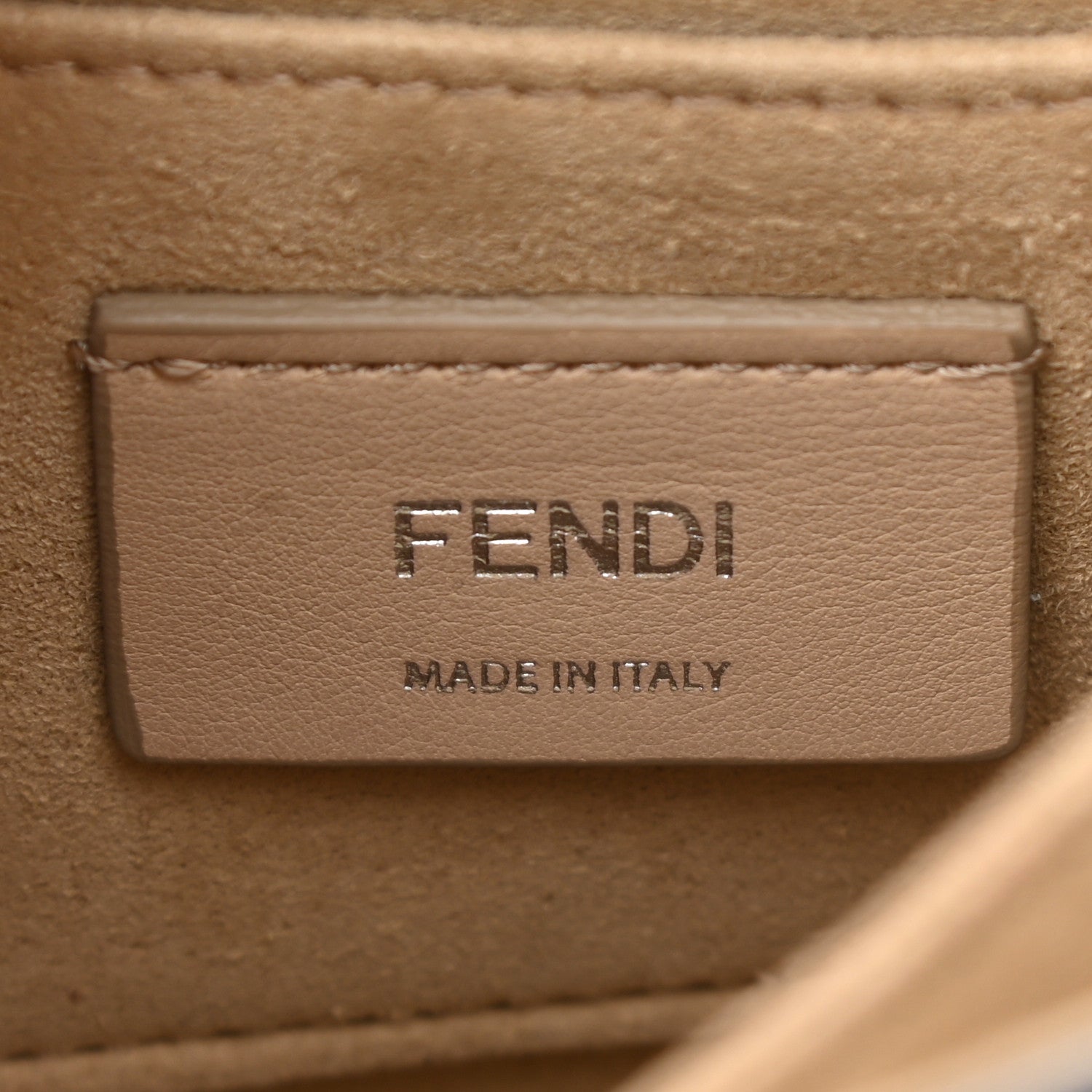 Fendi Vitello Liberty Pearl Scalloped Studded Small Kan I Shoulder Bag Black 6 of 12