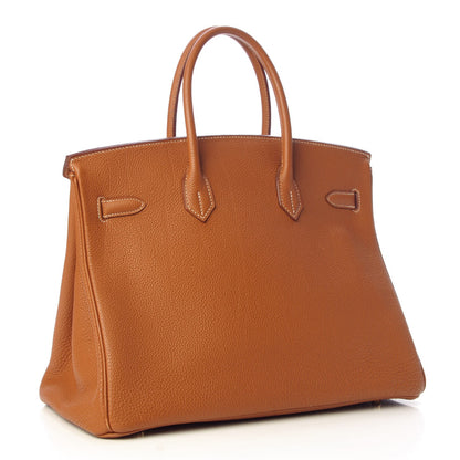 Hermes Togo Birkin 35 Gold 3 of 39