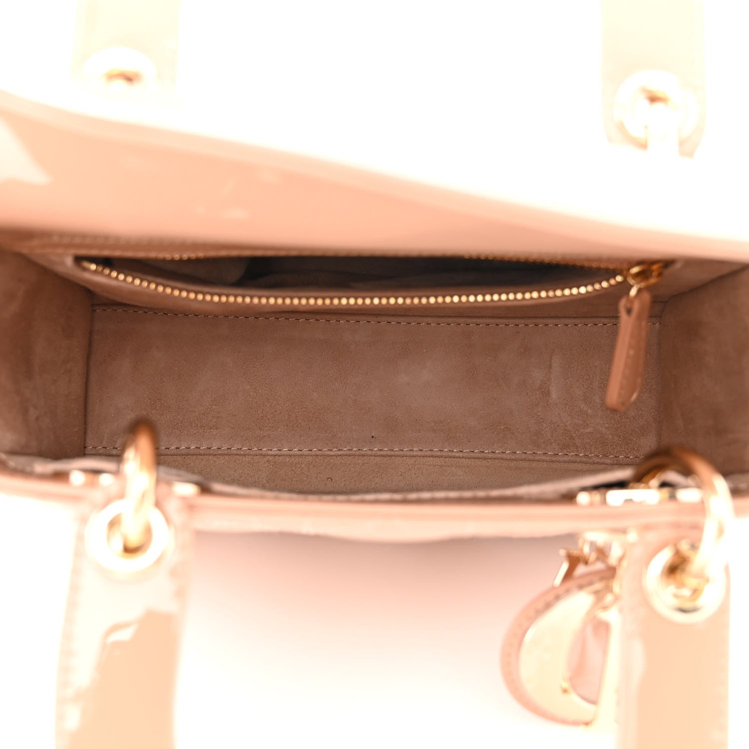 Christian Dior Patent Cannage Small Lady Dior Light Pink 5 of 10