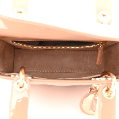 Christian Dior Patent Cannage Small Lady Dior Light Pink 5 of 10