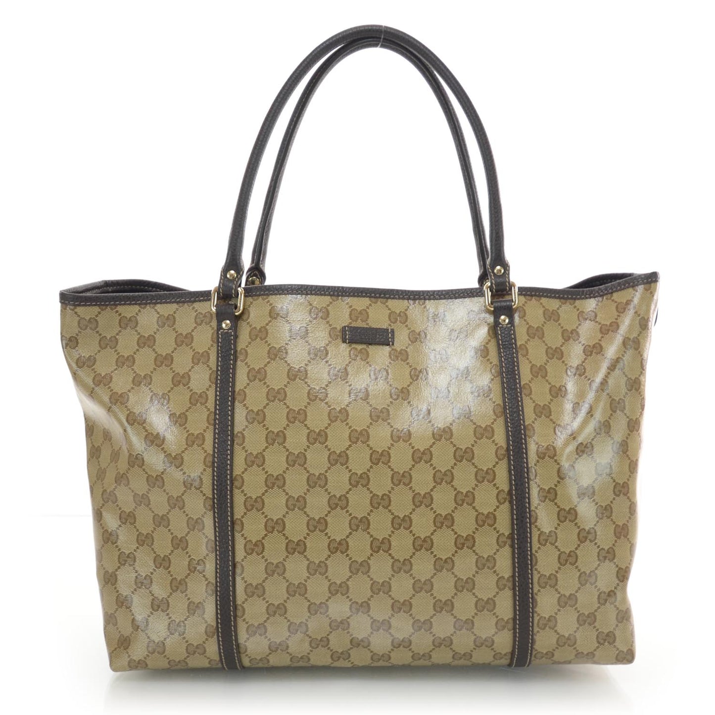 Crystal Monogram Large Joy Tote Beige Ebony Testa di Moro