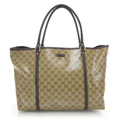 Gucci Crystal Monogram Large Joy Tote Beige Ebony Testa di Moro 1 of 8