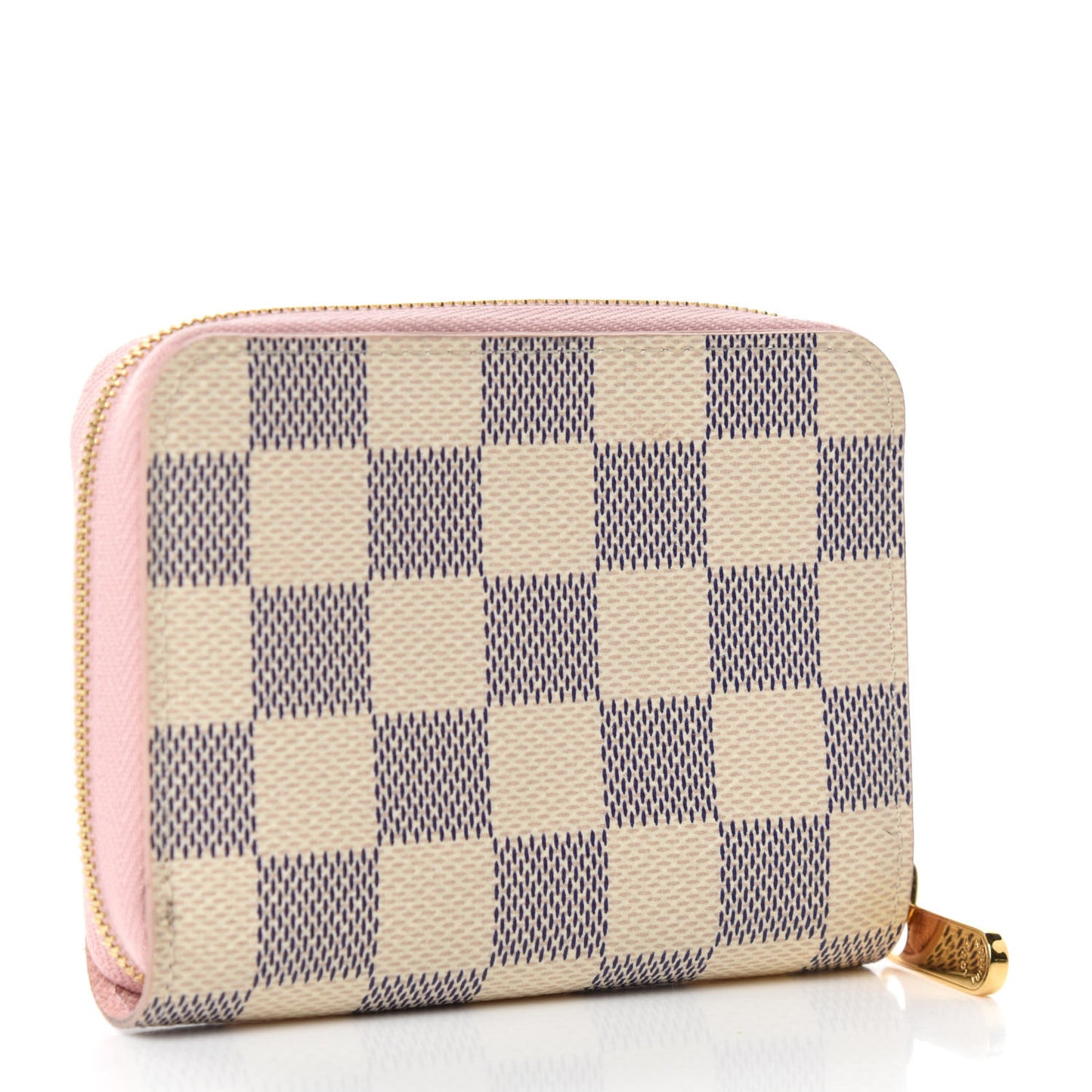 Damier Azur Zippy Coin Purse Rose Ballerine