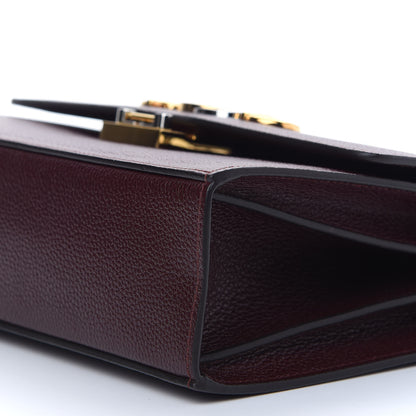Gucci Grainy Calfskin Small Zumi Shoulder Bag Vintage Bordeaux 9 of 9