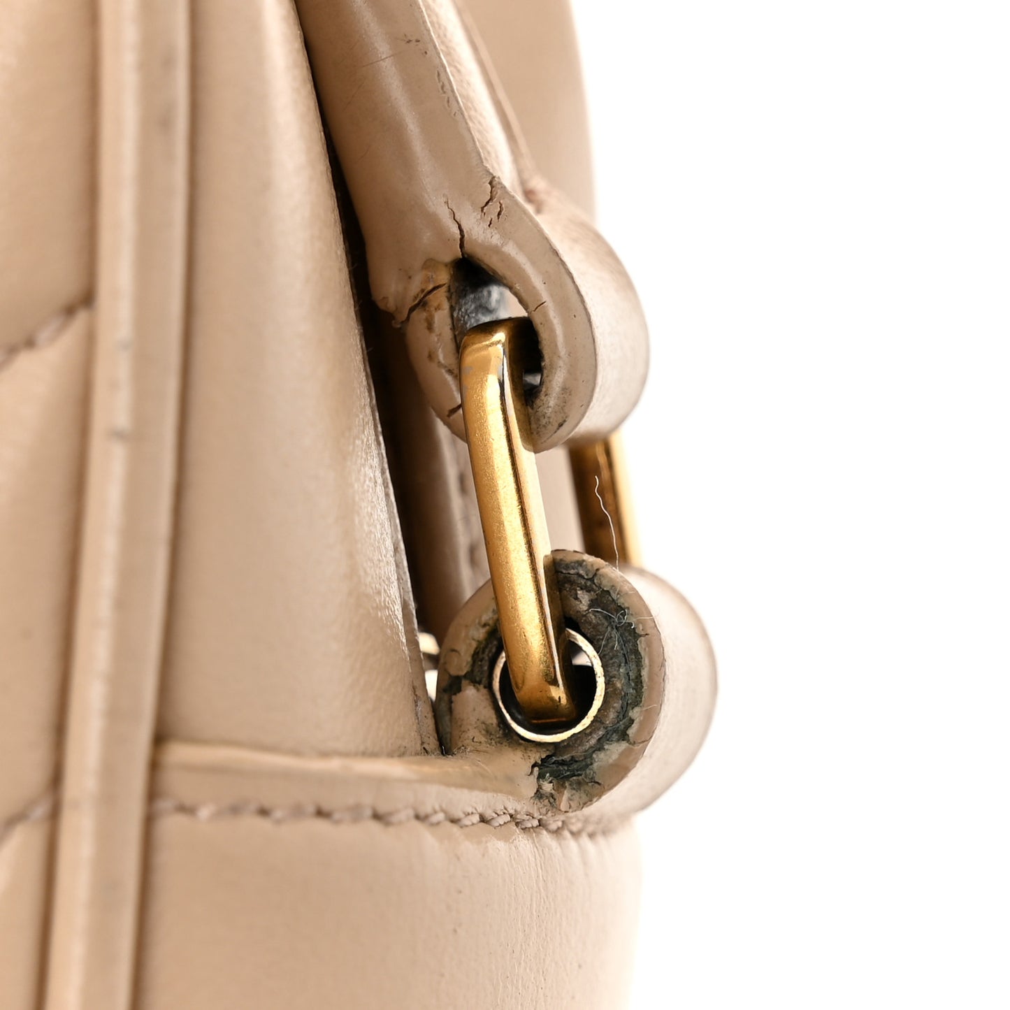Calfskin Matelasse Monogram Lou Camera Bag Dark Beige