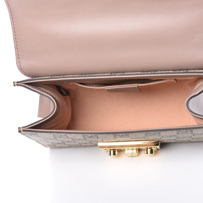 Gucci GG Supreme Monogram Studded Small Padlock Shoulder Bag Porcelain Rose 5 of 11