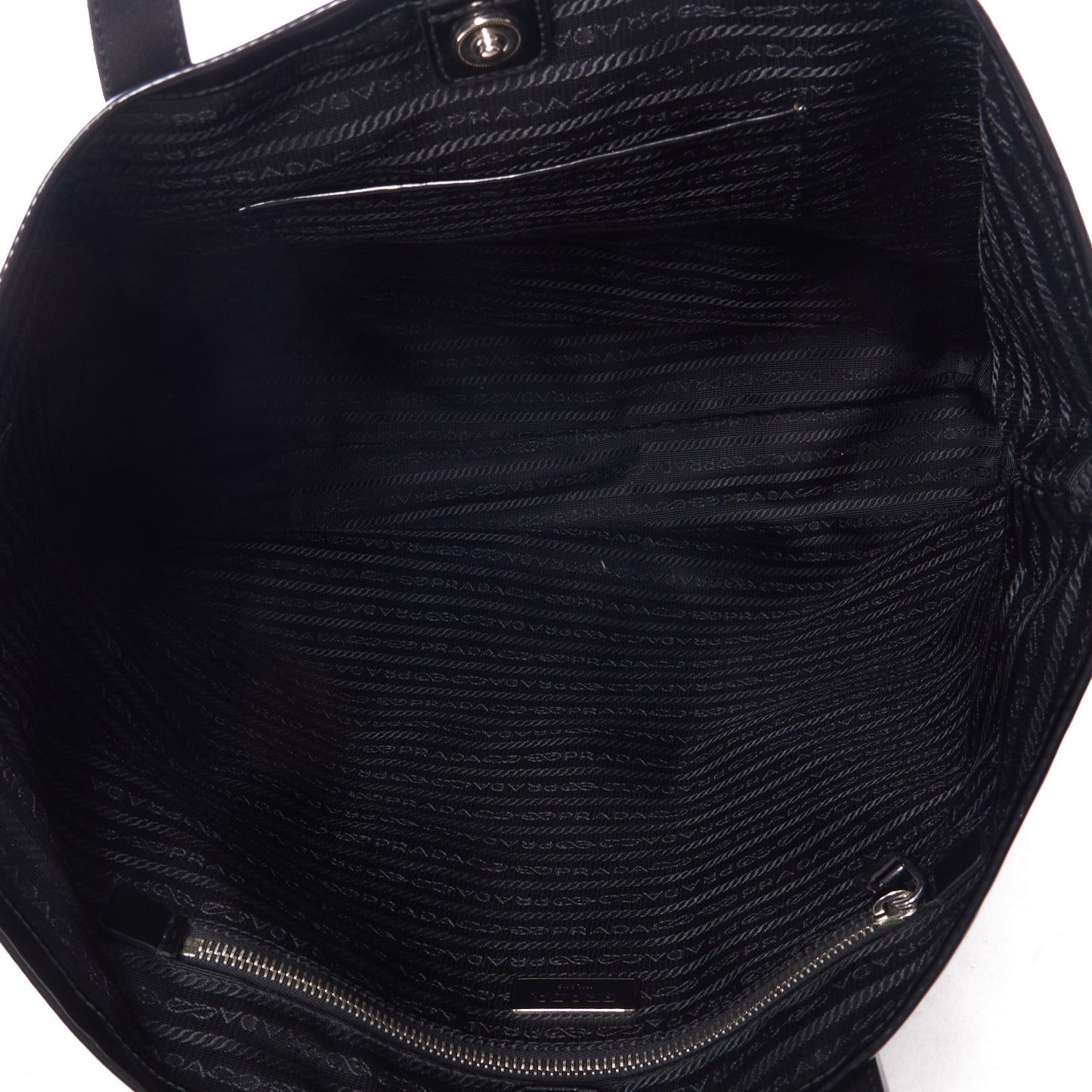 Tessuto Nylon Spazzolato Tote Black
