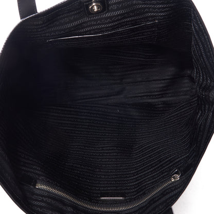 Prada Tessuto Nylon Spazzolato Tote Black 4 of 8
