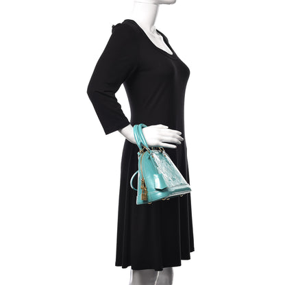 Louis Vuitton Vernis Alma BB Blue Lagon 2 of 12