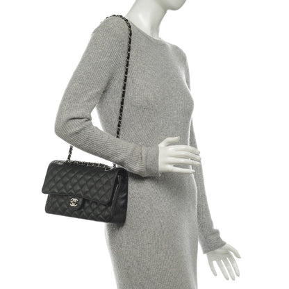Chanel Caviar Quilted Medium Double Flap Black 2 of 7