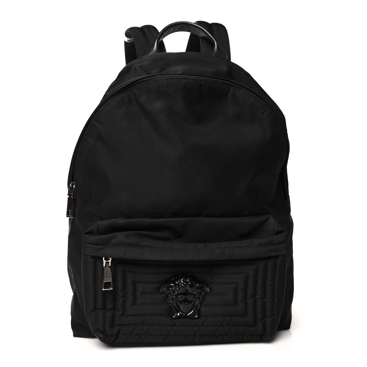 Versace Nylon Palazzo Medusa Backpack Black 1 of 10