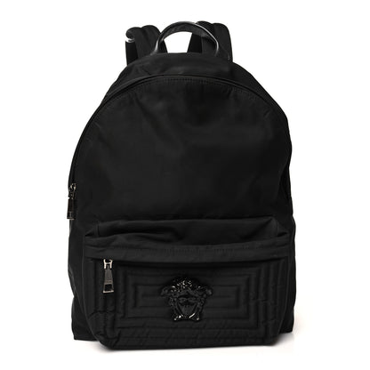 Versace Nylon Palazzo Medusa Backpack Black 1 of 10