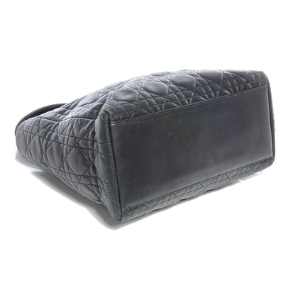 Christian Dior Lambskin Cannage Medium Lady Dior Black 4 of 8