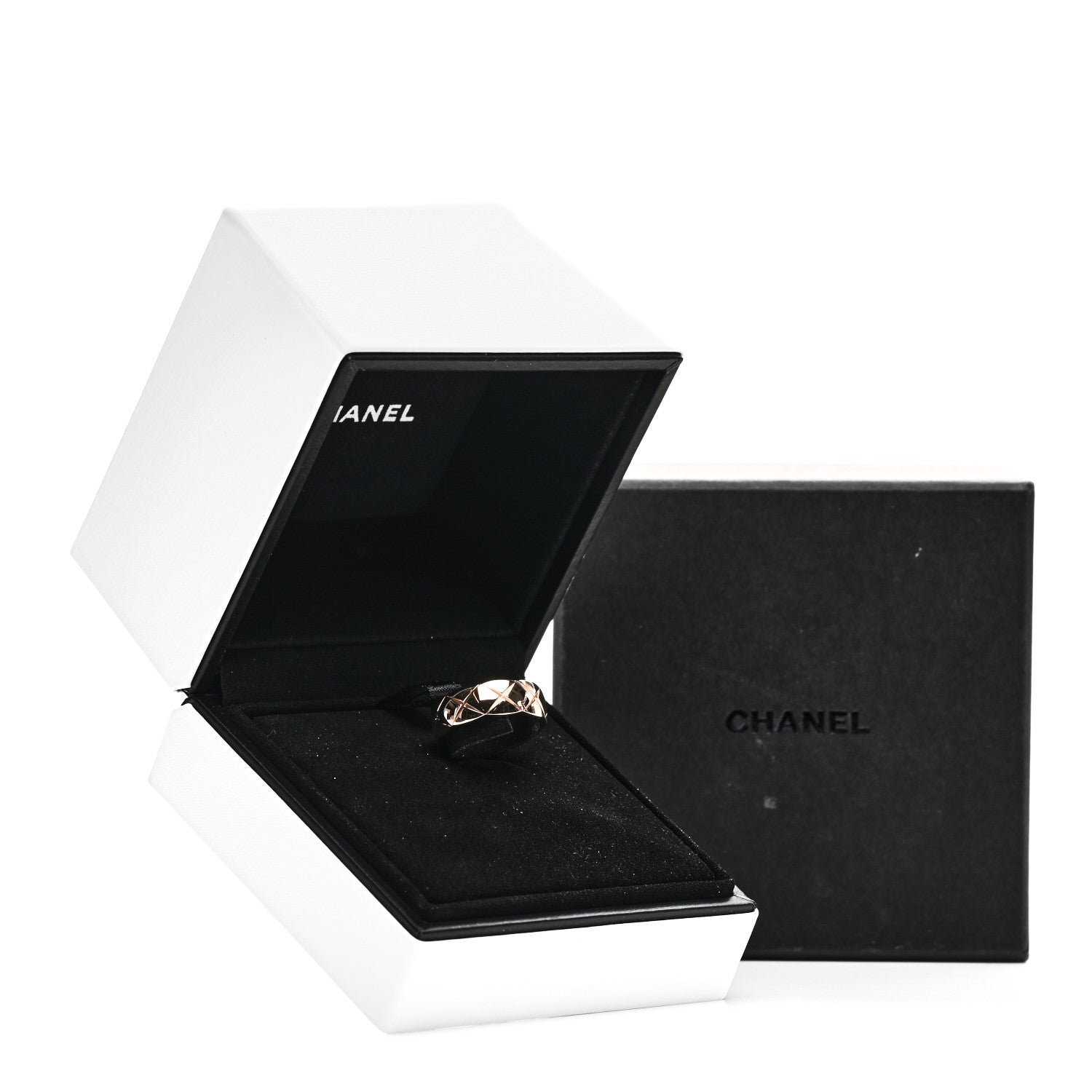 Chanel 18K Beige Gold Small Coco Crush Ring 53 6.5 7 of 7