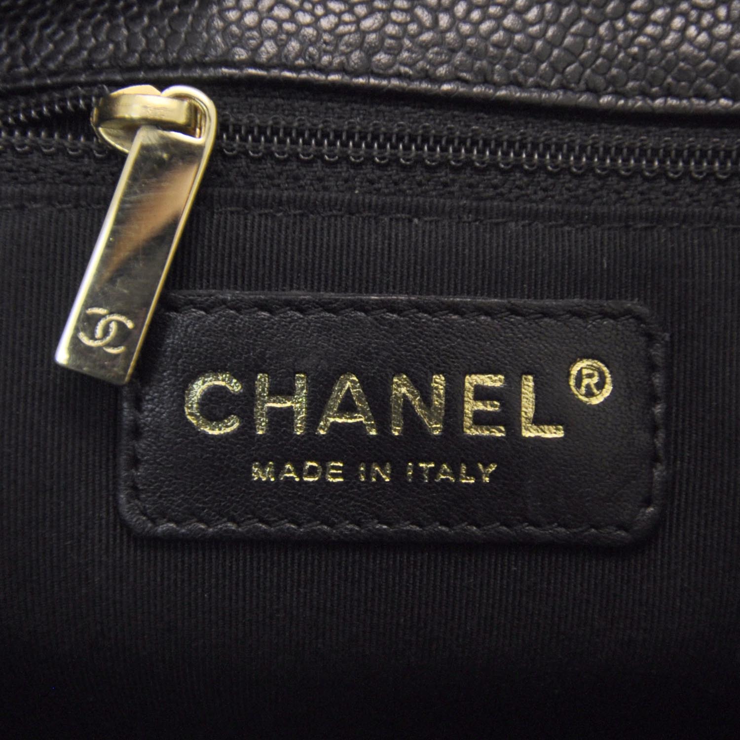 Chanel Caviar Petit Shopping Tote PST Black 6 of 8