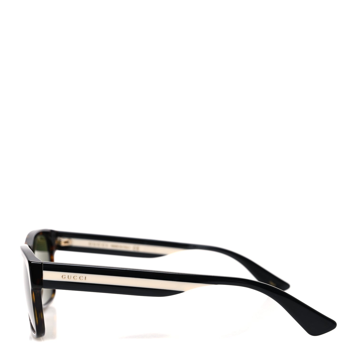 Gucci Acetate Square Frame Web Sunglasses GG0340S Havana 3 of 8