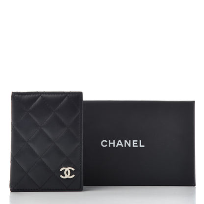 Chanel Lambskin Quilted Card Holder Wallet Black 7 of 7