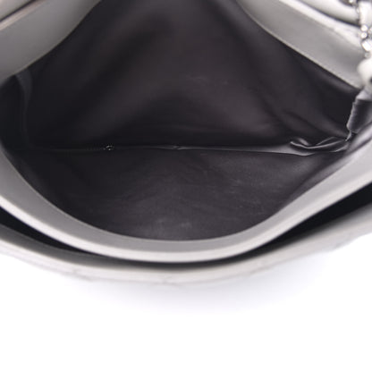 Chanel Lambskin Quilted 3 Flap Bag Grey 6 of 14