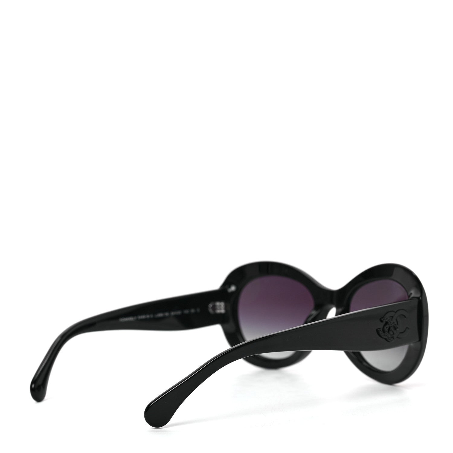 Chanel Acetate Polarized Oval CC Sunglasses 5469-B-A 4 of 7