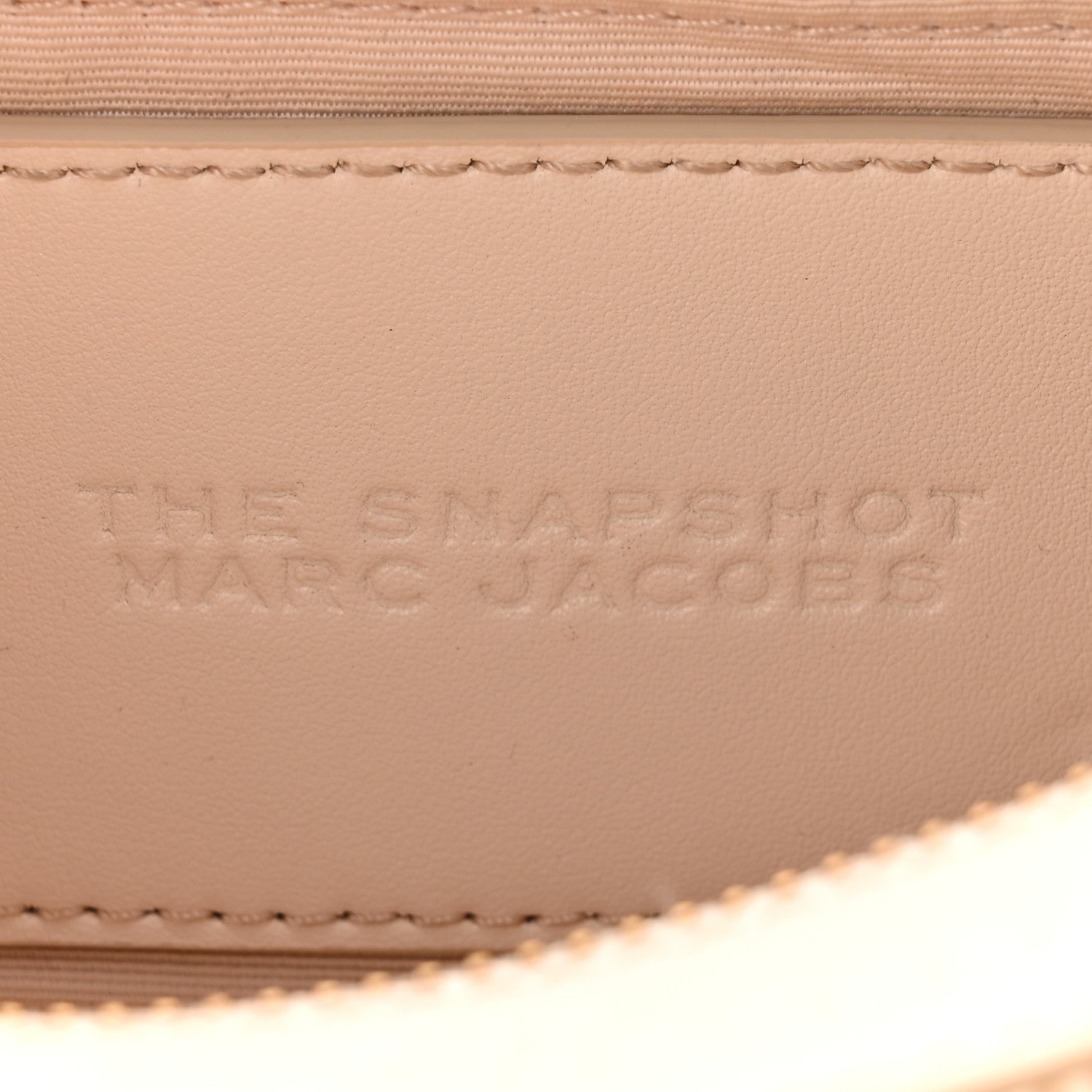 Marc Jacobs Perforated Calfskin Small Snapshot Camera Bag Tapioca 6 of 11
