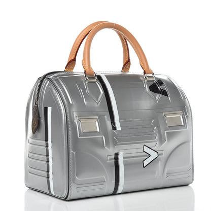 Louis Vuitton Epi Spaceship Embossed Speedy 25 Silver 3 of 9