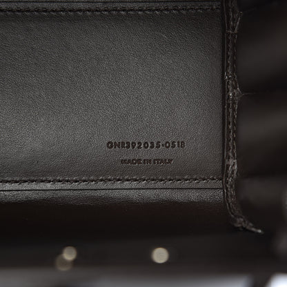 Saint Laurent Calfskin Crocodile Embossed Nano Sac De Jour Dark Brown 9 of 10