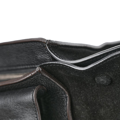 Celine Drummed Calfskin Suede Large Trapeze Black 10 of 12