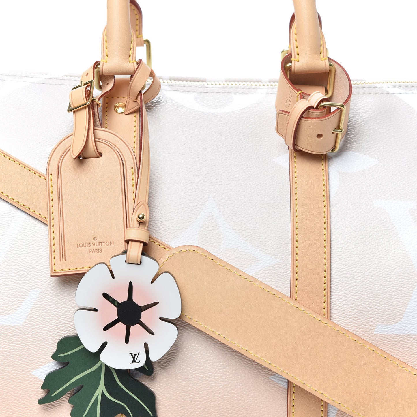 Monogram Giant By The Pool Keepall Bandouliere 45 Brume