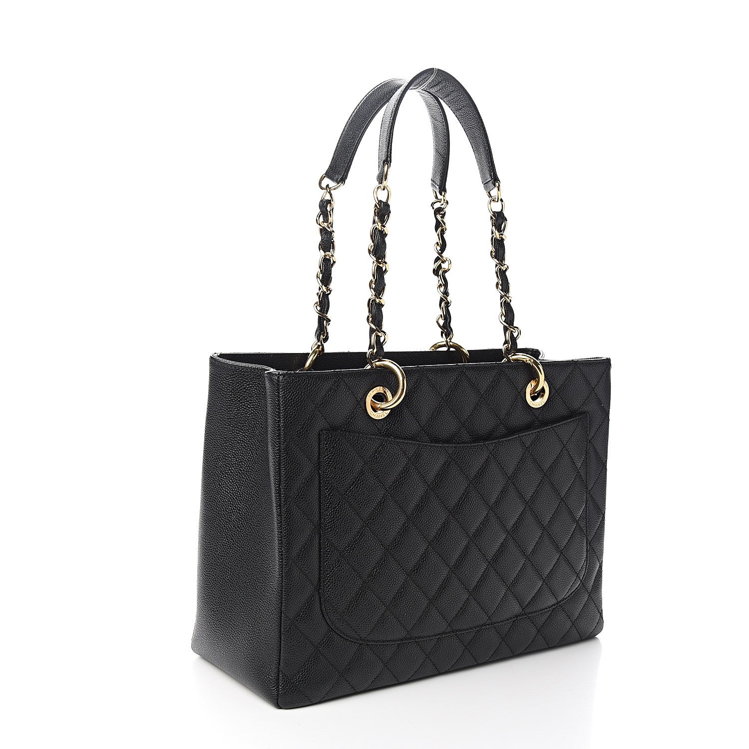 Chanel Caviar Quilted Grand Shopping Tote GST Black 2 of 10