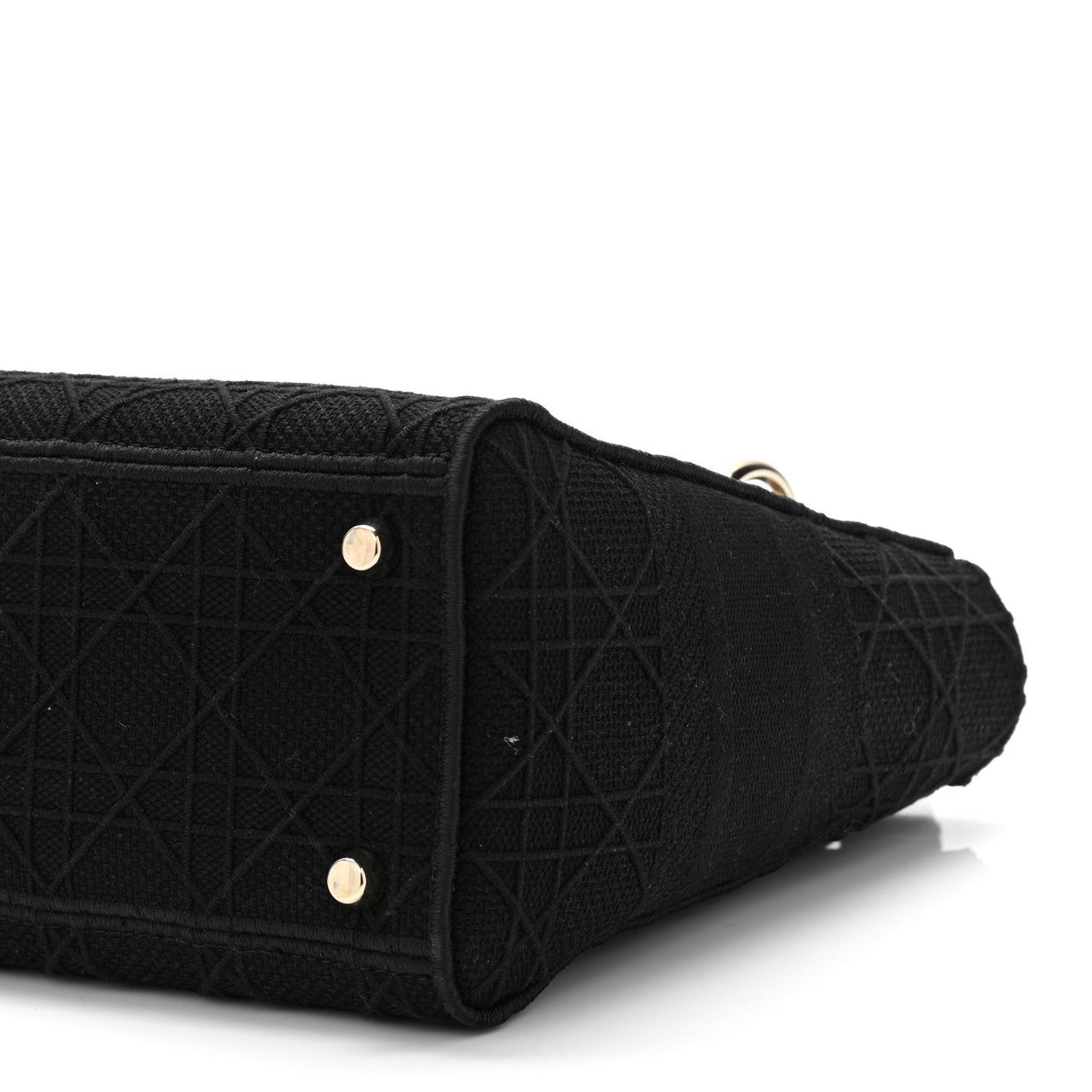 Canvas Embroidered Cannage Medium Lady D-Lite Black