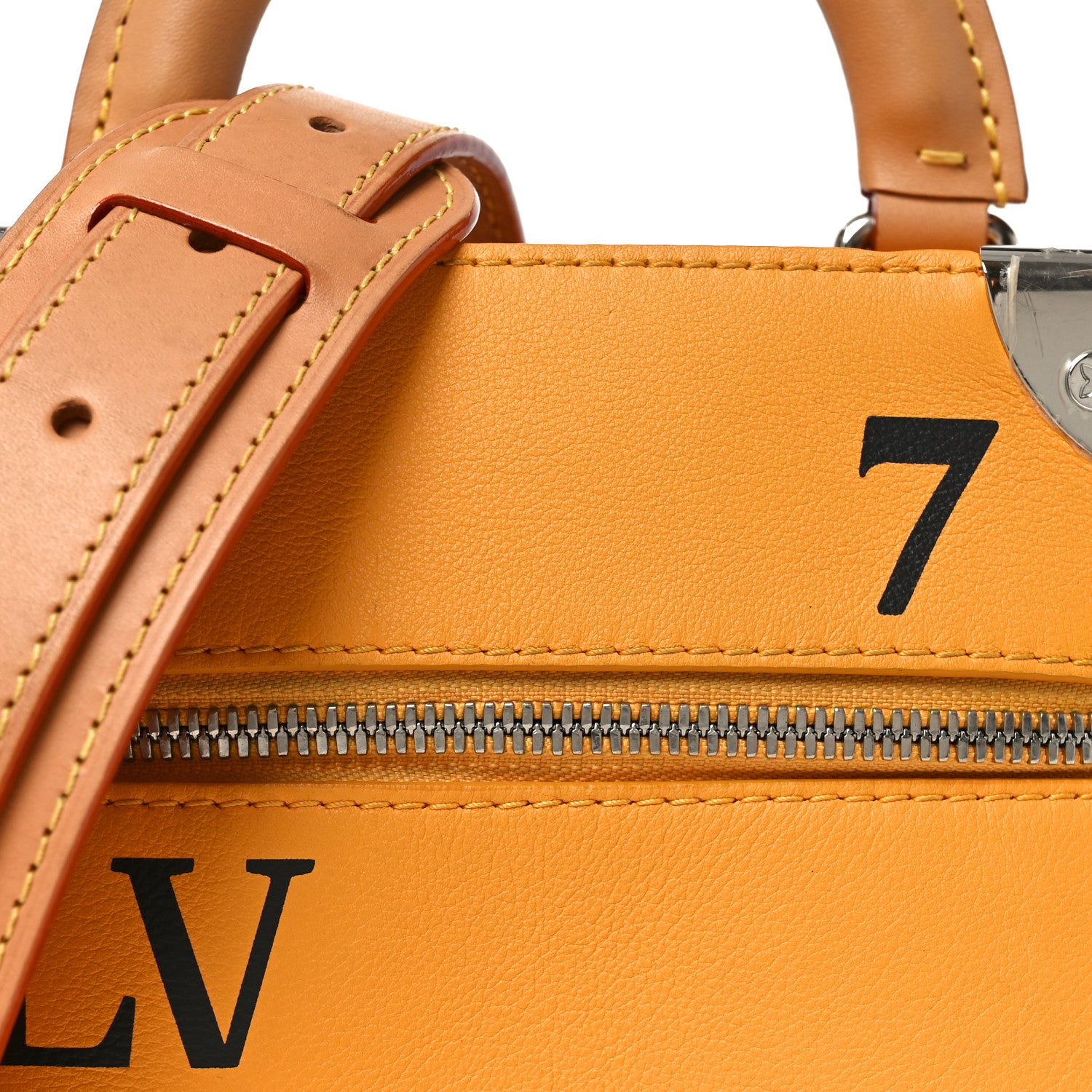 Louis Vuitton Calfskin N°7 Vertical Box Trunk Yellow 6 of 8