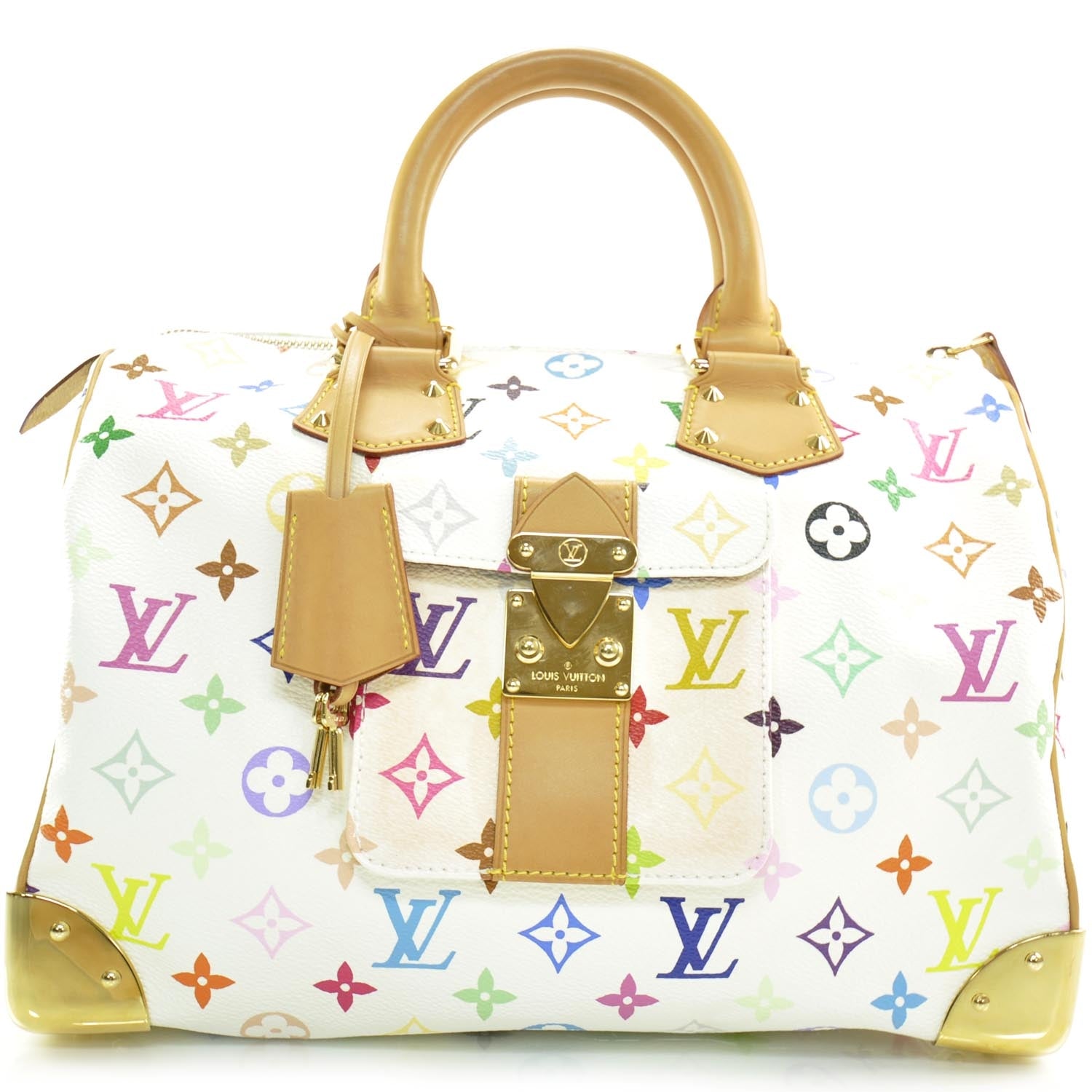 Louis Vuitton Monogram Multicolor Speedy 30 White 1 of 10