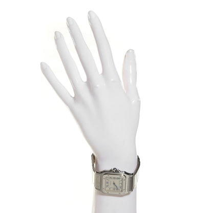 Cartier Stainless Steel 29mm Santos De Galbee Quartz Watch 2 of 6